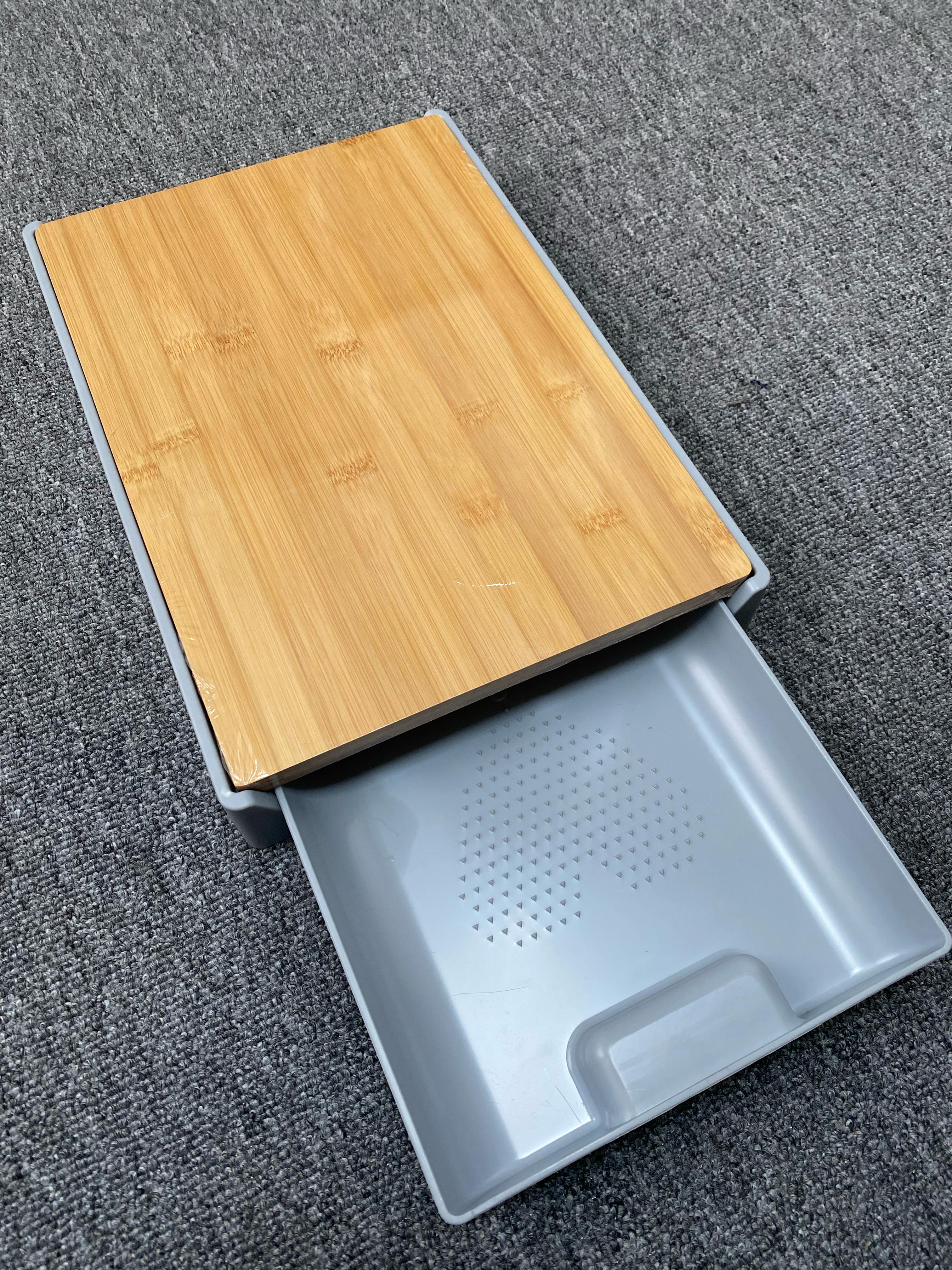 Miniatura 3 de Tabla de picar de Bambu con bandeja